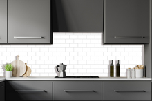 Kitchenline Kjøkkenplate White Brick 610 x 610 mm